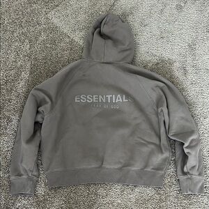 Essentials Gray Hoodie Sweater